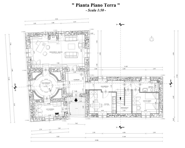 Edificio 1 Stato Progetto Pianta 1