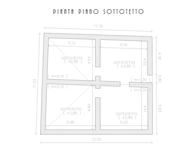 Edificio 2 Stato di fatto Pianta 3