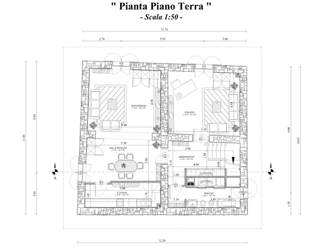 Edificio 2 Stato Progetto Pianta 1