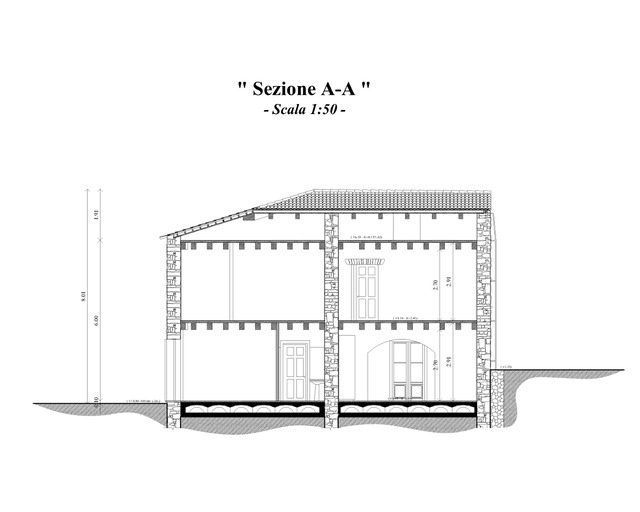 Edificio 2 Stato Progetto Sezione 2